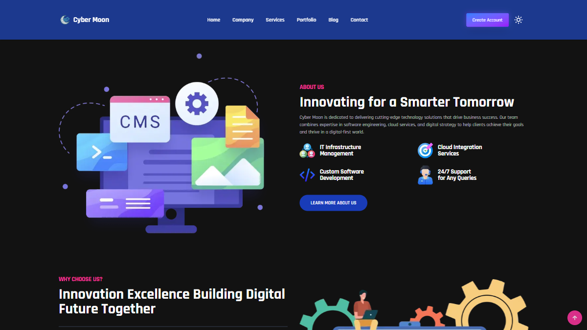 Elegant Dark & Light Modes